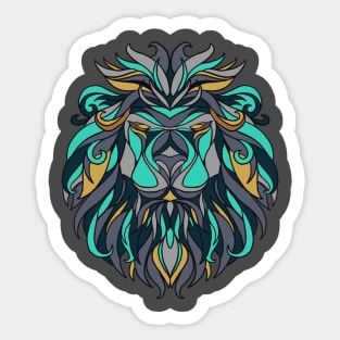 Blue Lion Sticker